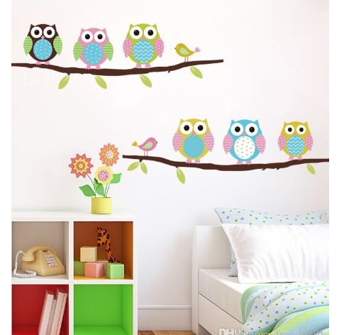 new cartoon children's room bedroom walls painted decorative