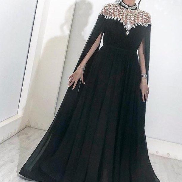 black crystal gown
