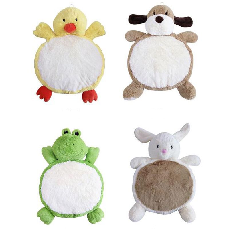 Cartoon Plush Stuffed Animals Kids Playing Mats Floor Cushion Game Rugs