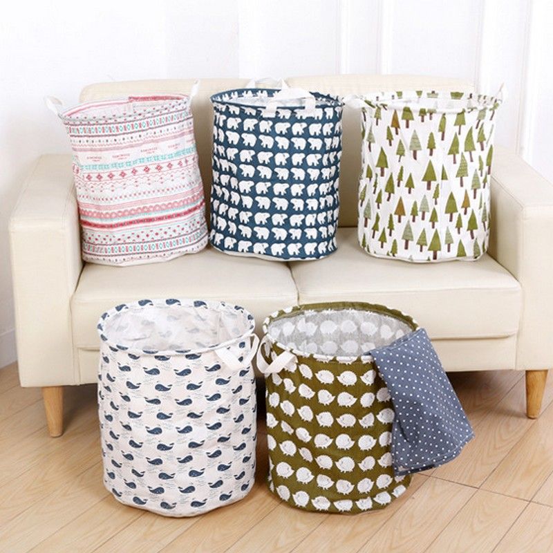 2019 Kids Toy Storage Baskets 5 Designs Folding Laundry Basket 40 2019 Kids Toy Storage Baskets 5 Designs Folding Laundry Basket 40 35cm Sundries Waterproof Clothing Bucket Dhl From Lazymax