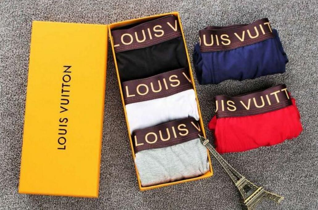 2019 Luxury Designer Men Underwear Cotton Soft Boxer With Box High
