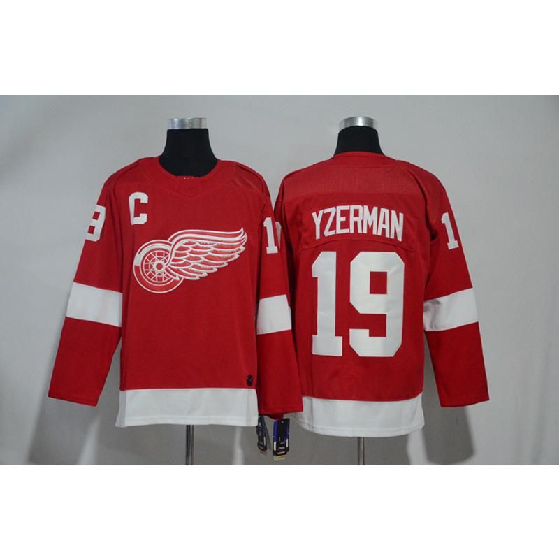 boys red wings jersey