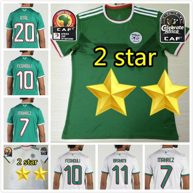 2019 Algeria Soccer Jerseys Home Away African Cup 19 20 Algeria MAHREZ