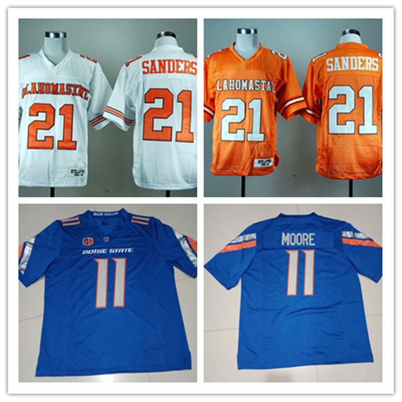 2019 Mens NCAA 21 Barry Sanders Oklahoma State Cowboys Jersey Stitched