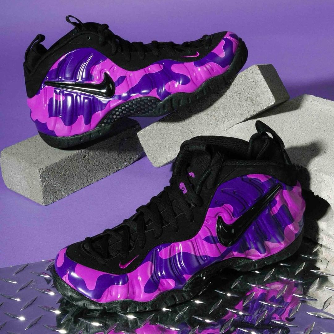 mens purple foamposites