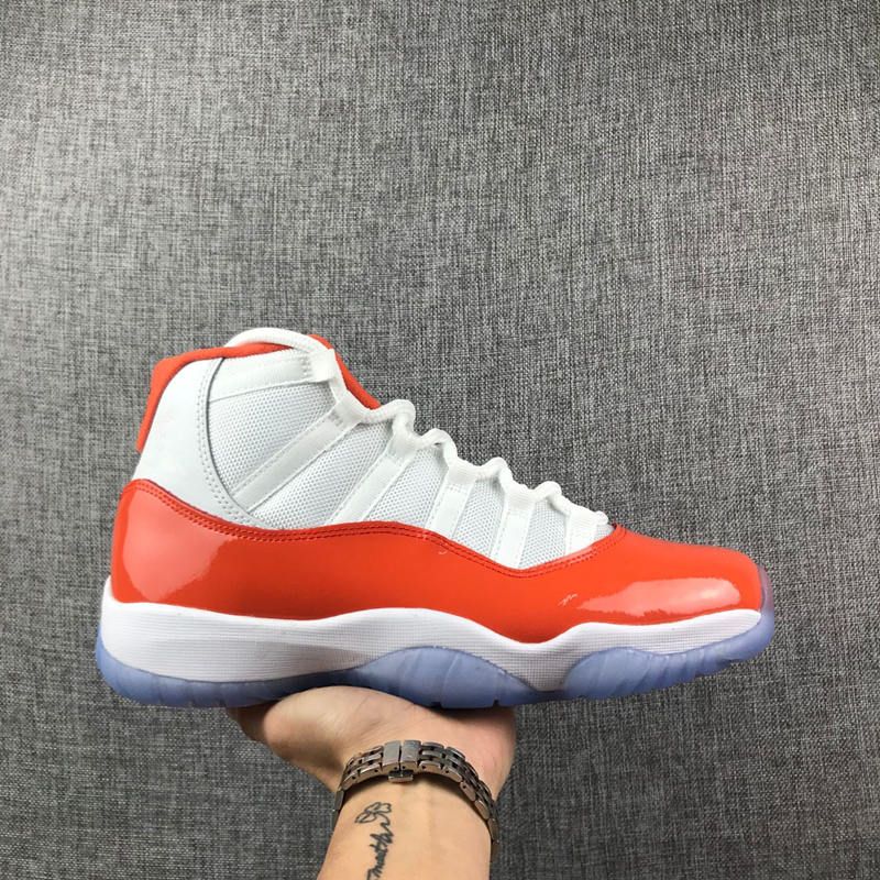basketball shoes orange and white
