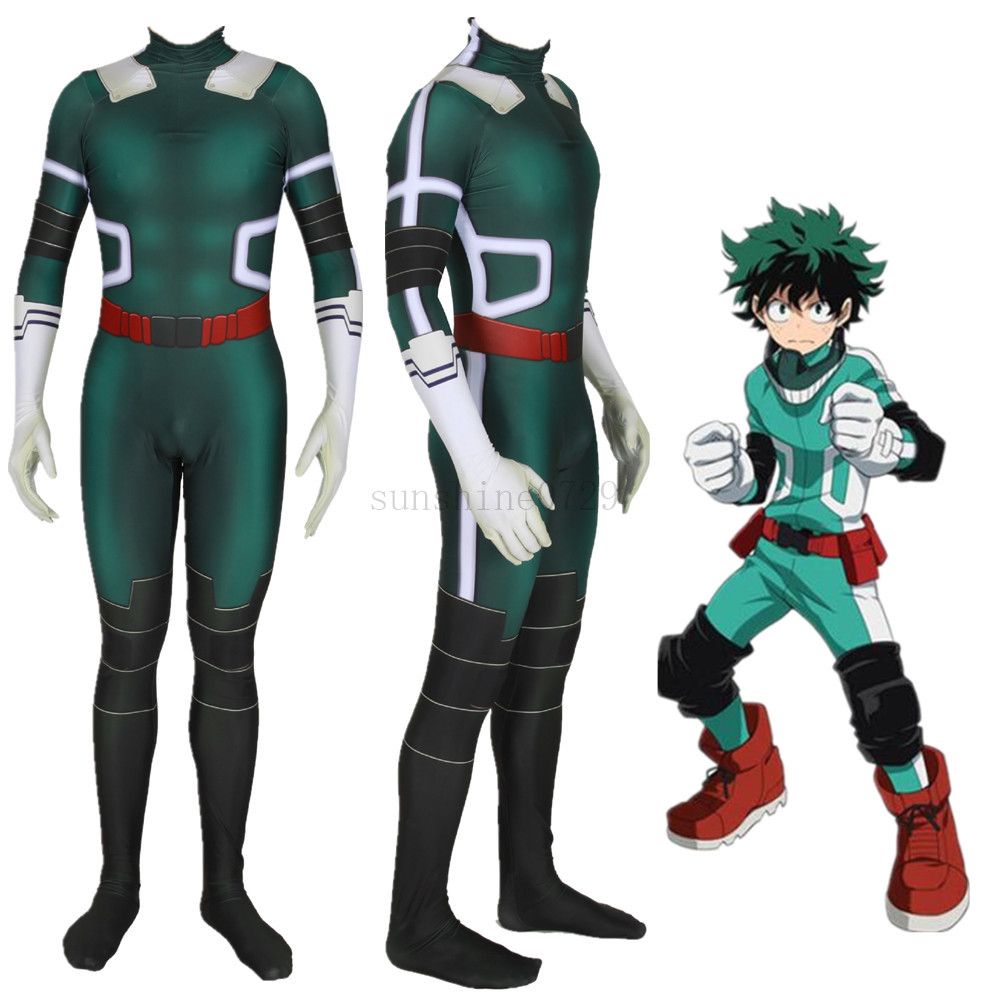2021 Japan Anime Deku 3D My Hero Academia Zentai Cosplay Costume