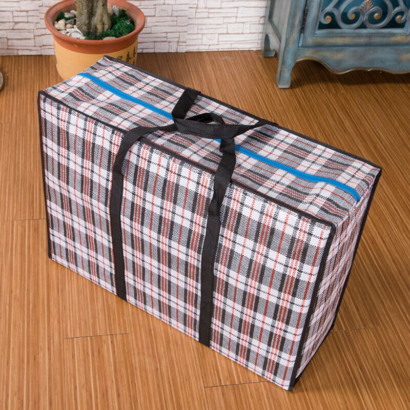 2021 Portable Plastic Jumbo Laundry Zipped Reusable Large Strong