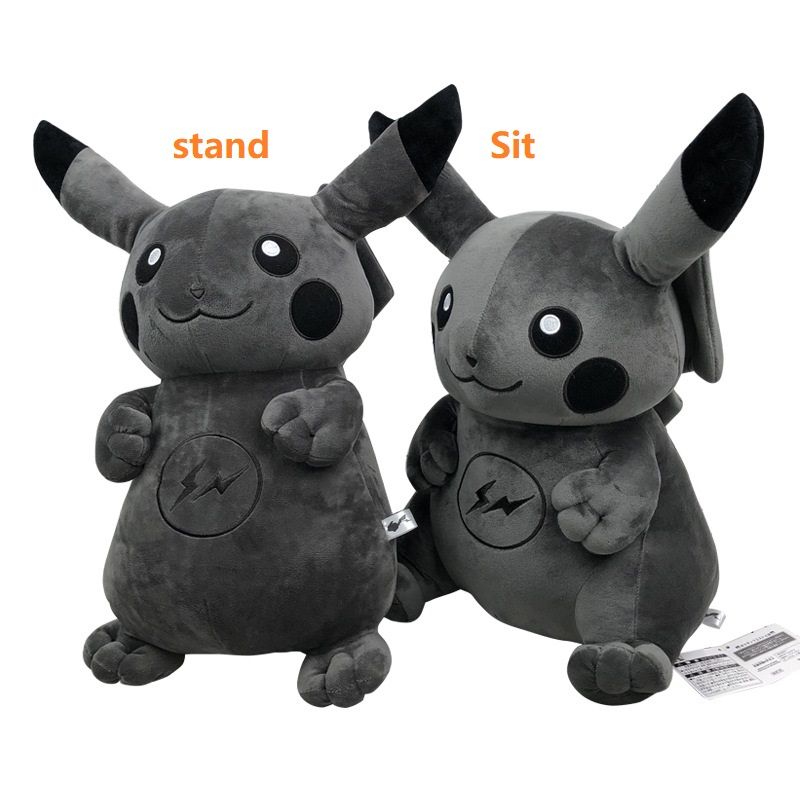 grey pikachu plush