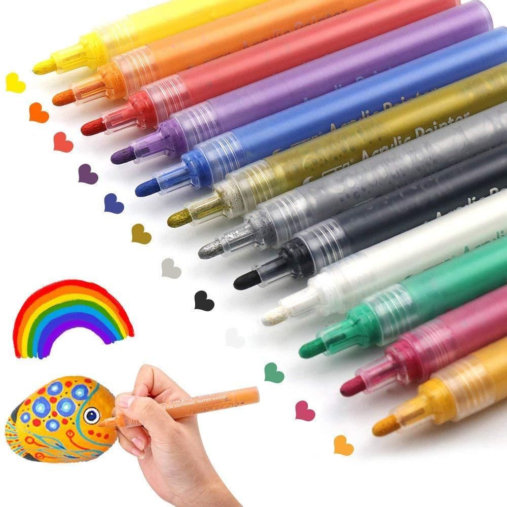 2021 Acrylic Paint Pens For Rocks Painting, Ceramic DIY Craft Making
