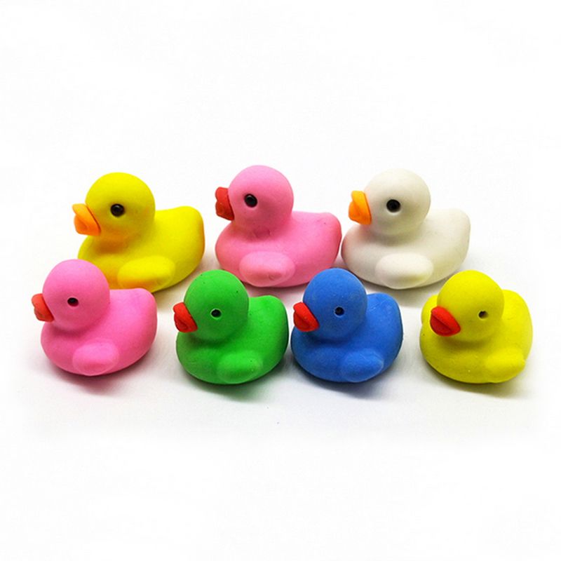 2019 Cute Duck Rubber Eraser Cartoon Removable Eraser Stationery School Supplies Free