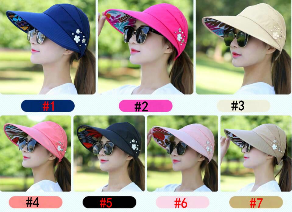 Wholesale Women's Summer Leisure Hat, Folding Sunproof Sun Hat And Sun