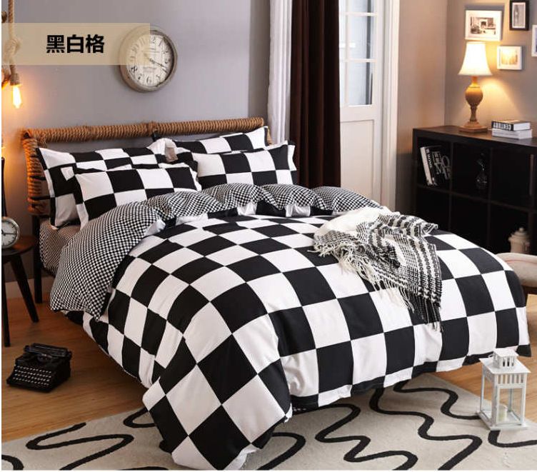 Black White Star Grid Beddingset Duvet Cover Sheet Pillowcase Uk Black White Star Grid Beddingset Duvet Cover Sheet Pillowcase Uk 2019 From Fair2018 43 9 Dhgate