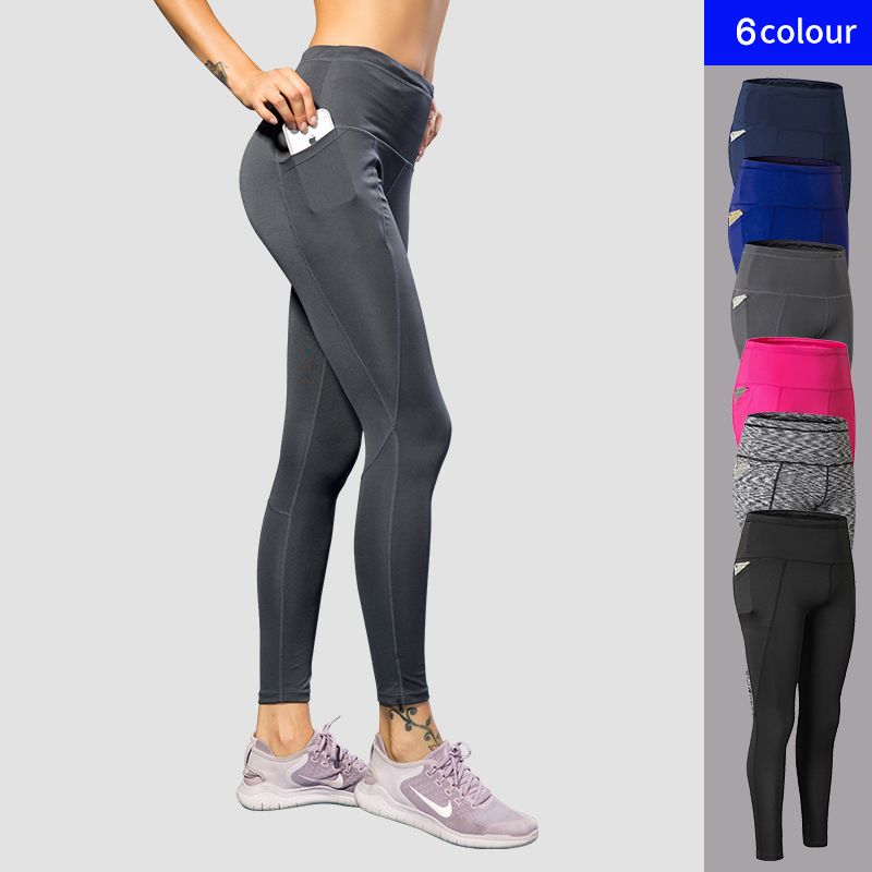 De Noir Femmes Sexy Serré Slim Sport Leggings Femme Long Pantalon 2018 Haute Filles Yoga Course Nouveau Pocket Qualité VzMqUpS