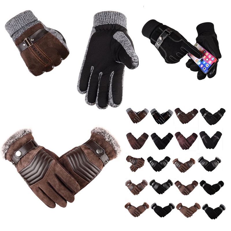 Mens Leather Fashion Driving Soft Large Weightlifting cycle Race Sports Gloves