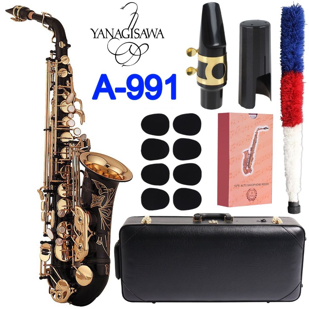 Japan Brand Saxophone Alto Yanagisawa A 991 A WO10 Eb Sax Alto Black