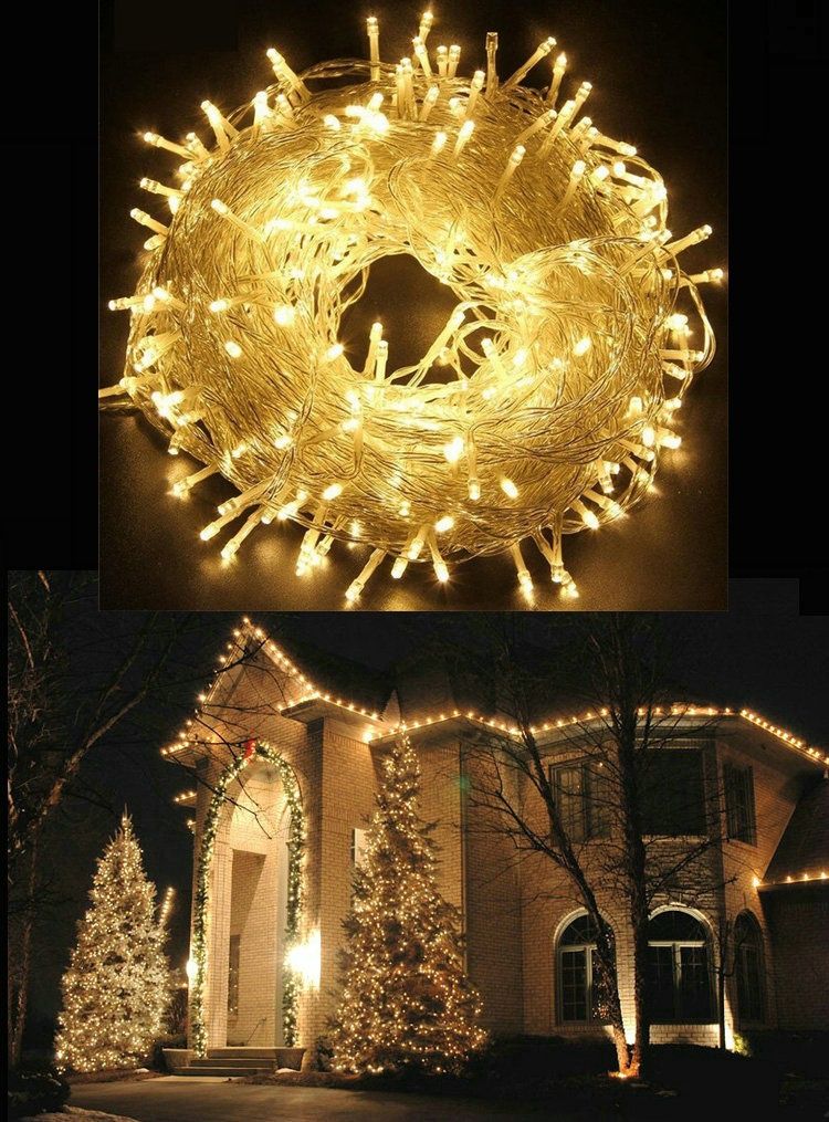 String Lights Led Fairy Party For Decorations Outdoor Wedding Lighting Linkable 110v 220v 10m