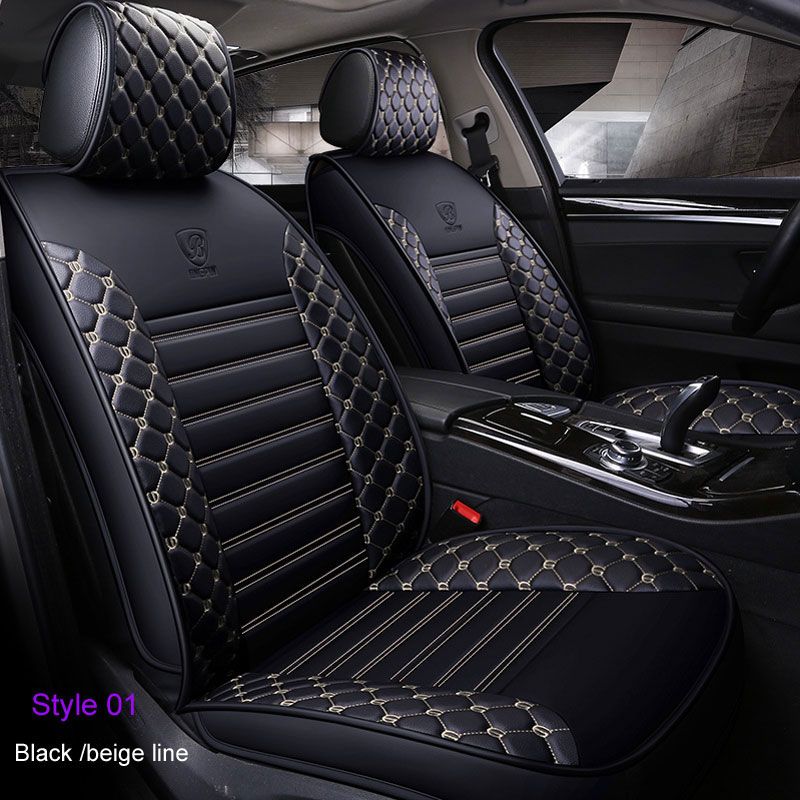High Grade Pu Leather Car Seat Cover Set For Toyota Corolla Chr Auris Wish Aygo Prius Avensis Camry 40 50 Auto Accessories