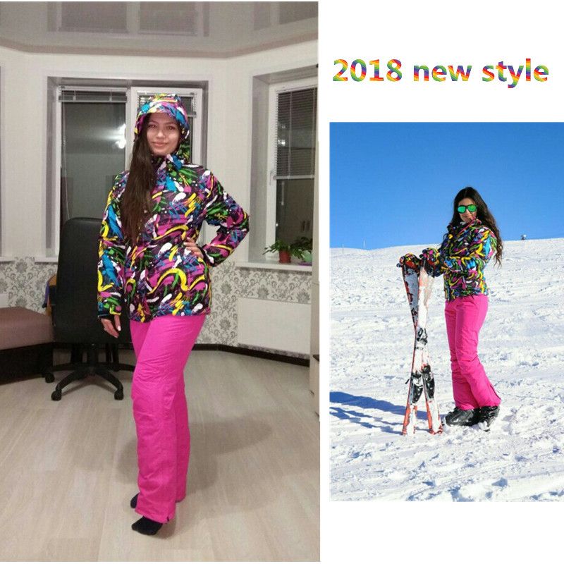 30 Women's Skis Sets Snowboard Wear Waterproof And Windproof Winter