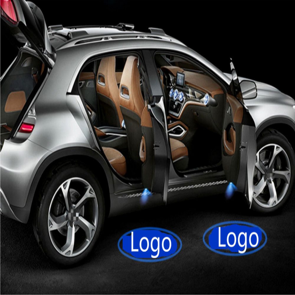 2 Pcs /Éclairage Dentr/ée Lumi/ère De Voiture Logo Projecteur Porte De Voiture Lumi/ères Fant/ôme Ombre Embl/èmes Sans Fil Bienvenue Courtesy Lumi/ère pour auto Mod/èles universels
