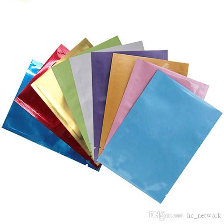 Download 2020 Metallic Mylar Foil Open Top Sealable Bags Vacuum Heat Seal Pouches Aluminum Foil Bags For ...