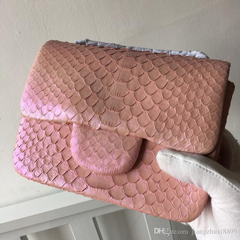 Clásico Moda Real Genuino Bolso Mujer Compre Cuero Pitón De De Piel SZYnx0