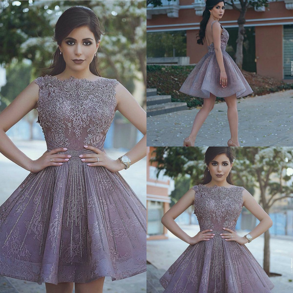 Short Prom Dress Bateau