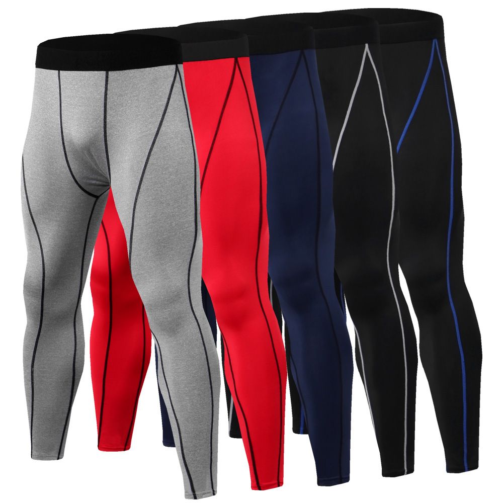 2019 Wholesale Mens Compression Pants Sports Running Tights Basketball