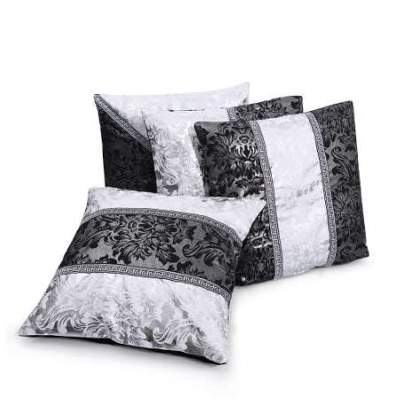 new black silver floral