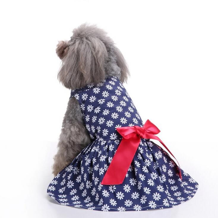 2020 Summer Small Dog Dress Pet Dog Clothes Dress Sweety Princess Dress