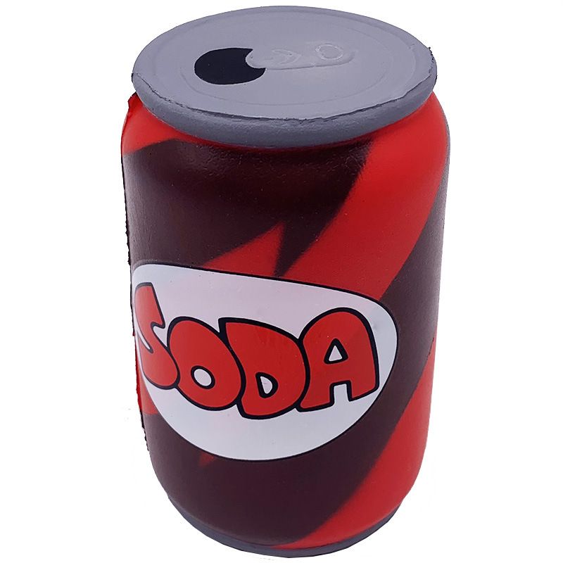2019 Rare Squishy Kawaii Red Pu Toy Coke Beer Soda Cans Jumbo Sqishy