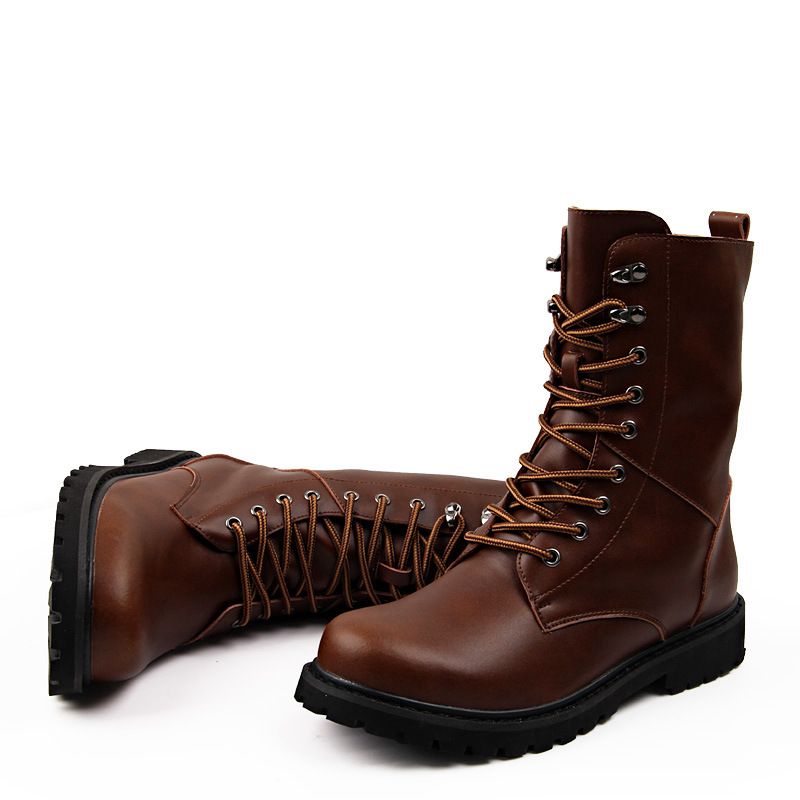 mens lace up rain boots