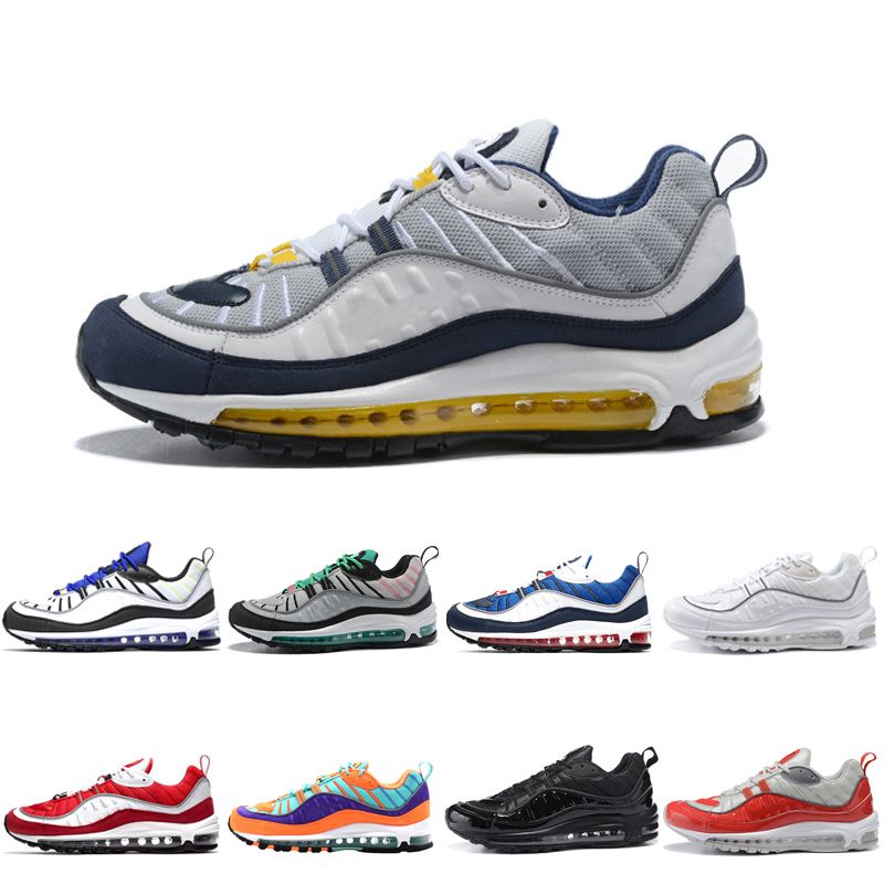nike air max 98 shoes 2019 de calidad superior zapatos corrientes de los hombres zapatillas de deporte blanco amarillo rojo negro nueva moda zapatos nike air max 98 shoes 2019 de calidad superior zapatos corrientes de los hombres zapatillas de deporte blanco amarillo rojo negro nueva moda zapatos