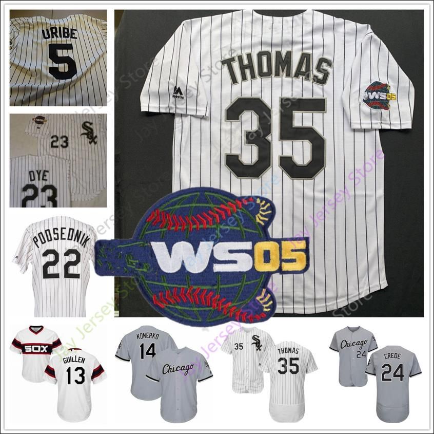 2019 Chicago Jersey White Sox 2005 World Series Casanova Burke Willie