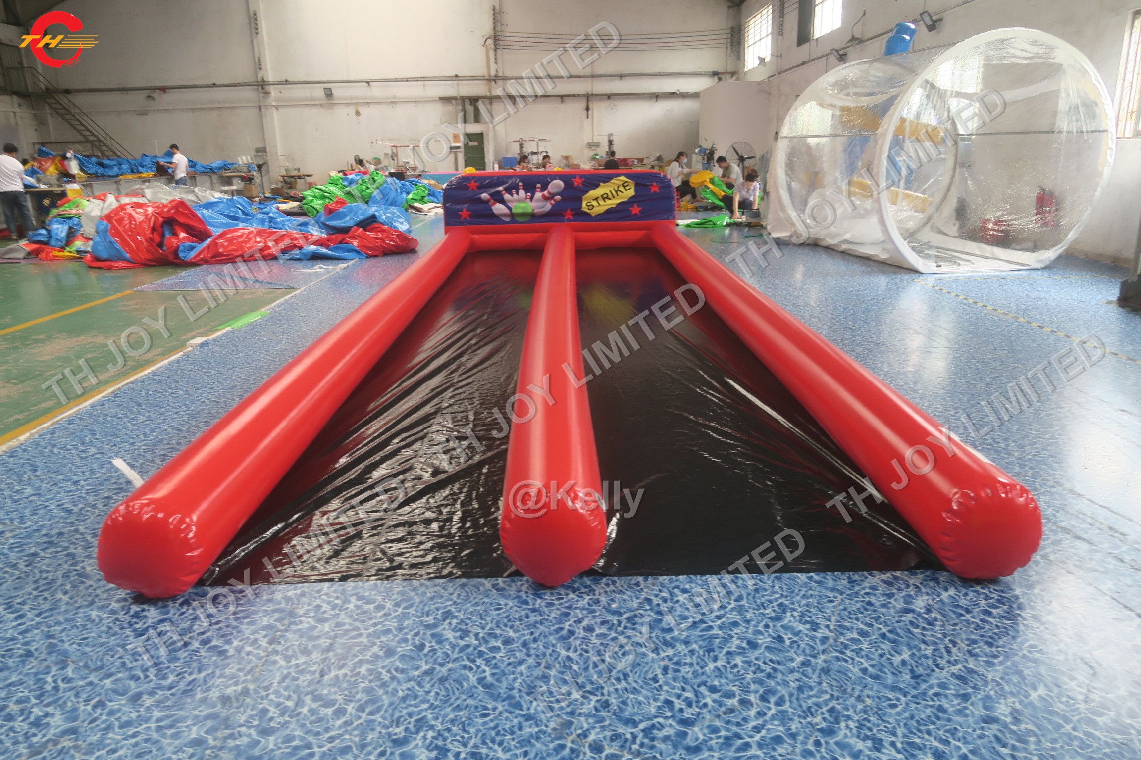 large inflatable bowling set