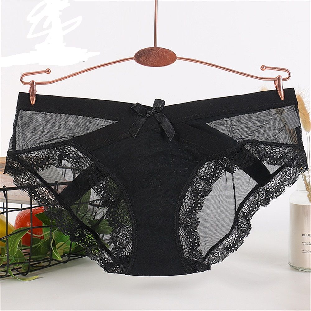 Damen Ice Silk Unterhose atmungsaktiv Weiche Dessous Slips Hipster Unterwäsche