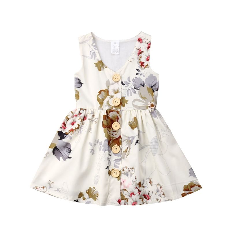 Chic Chic Robe Bebe Fille Sans Manche Taille Haute Dentelle Mignon Casual Jupe Plisse Robe De Soiree Vacances Printemps Ete