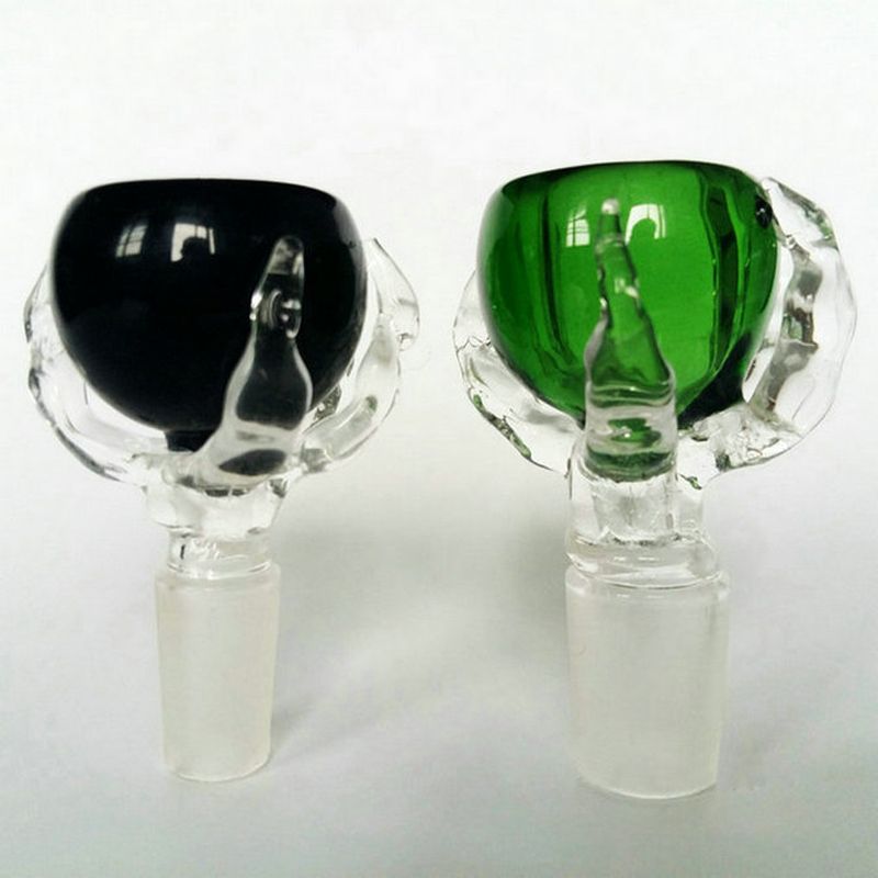 2021 Thick Dragon Claw Glass Bowl For Smoking Pipes Dry Herb Holder