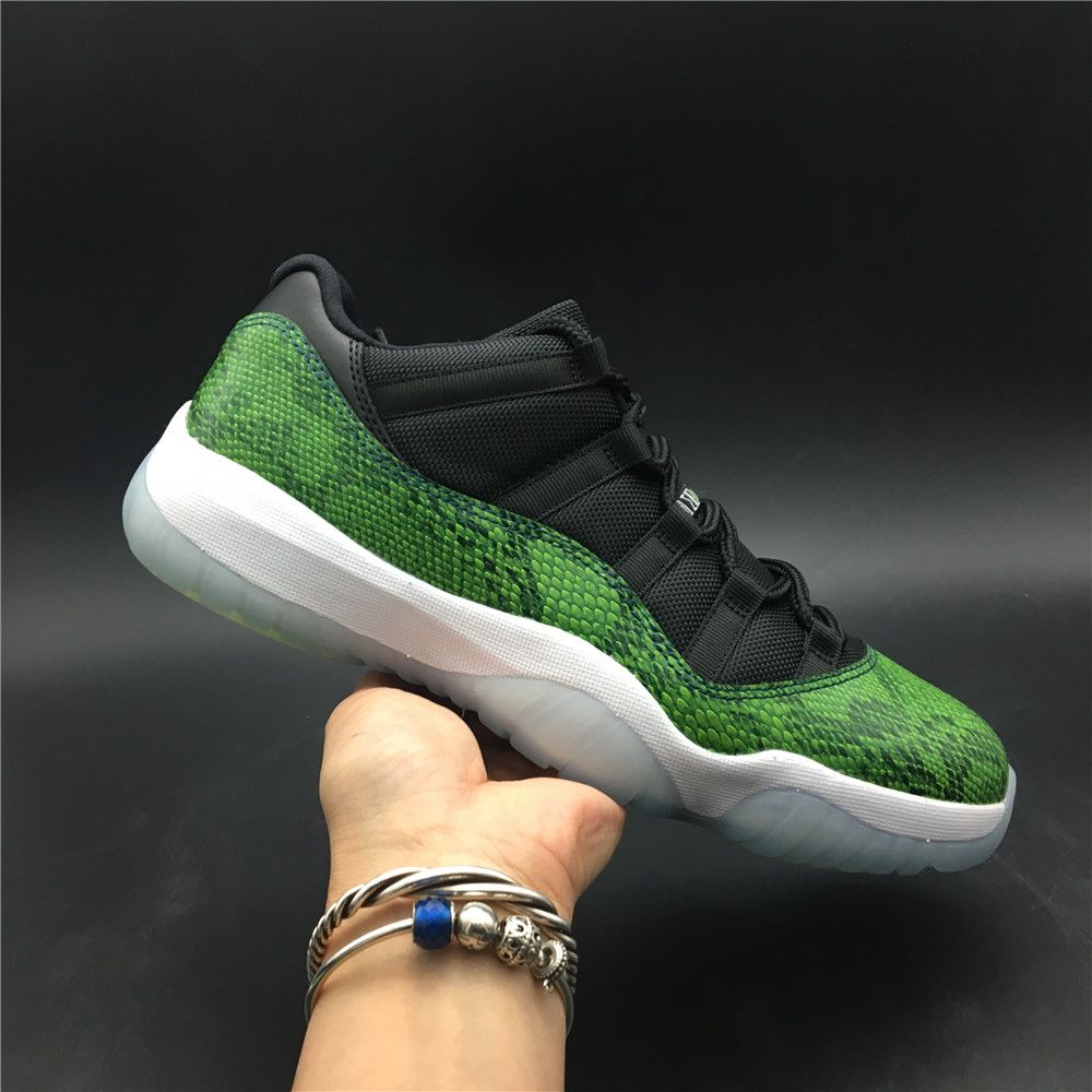 green snakeskin 11s