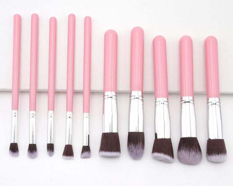 10 stks Make-up Borstel Sets Tools Cosmetische Borstels Kits Foundation Oogschaduw Eyeliner Lip Powder Make-up Tool