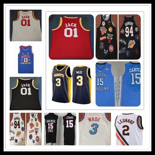 2020 NCAA Basketball College Jerseys North Carolina Carter Dwyane 3