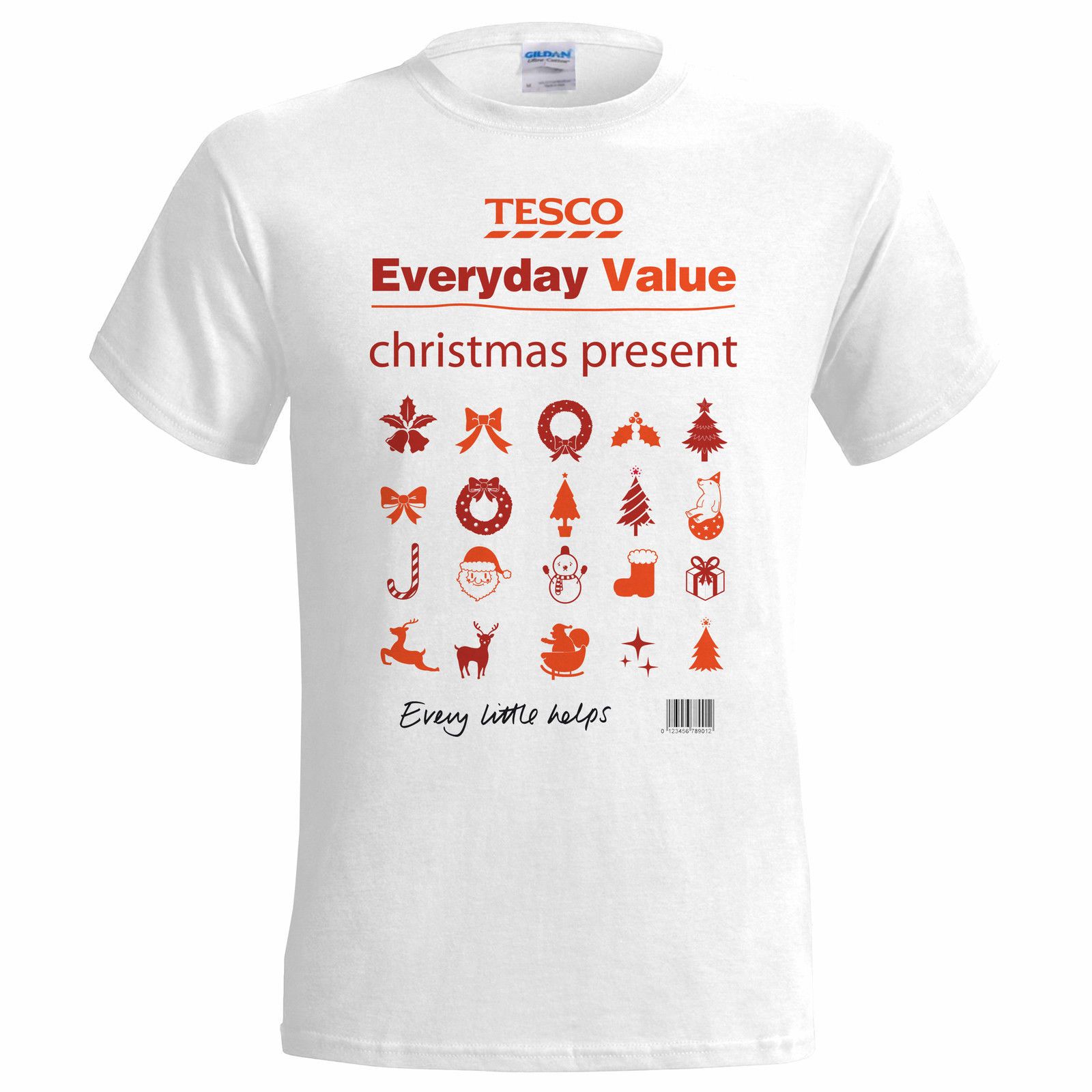 tesco red t shirt