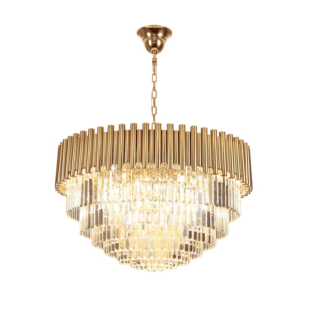 Wyiyi Top Luxury Modern Chandelier Crystal Light Living Room Dining Wyiyi Top Luxury Modern Chandelier Crystal Light Living Room Dining Gold Steel Lighting Fixtures Led Res De Cristal 90 265v Plastic
