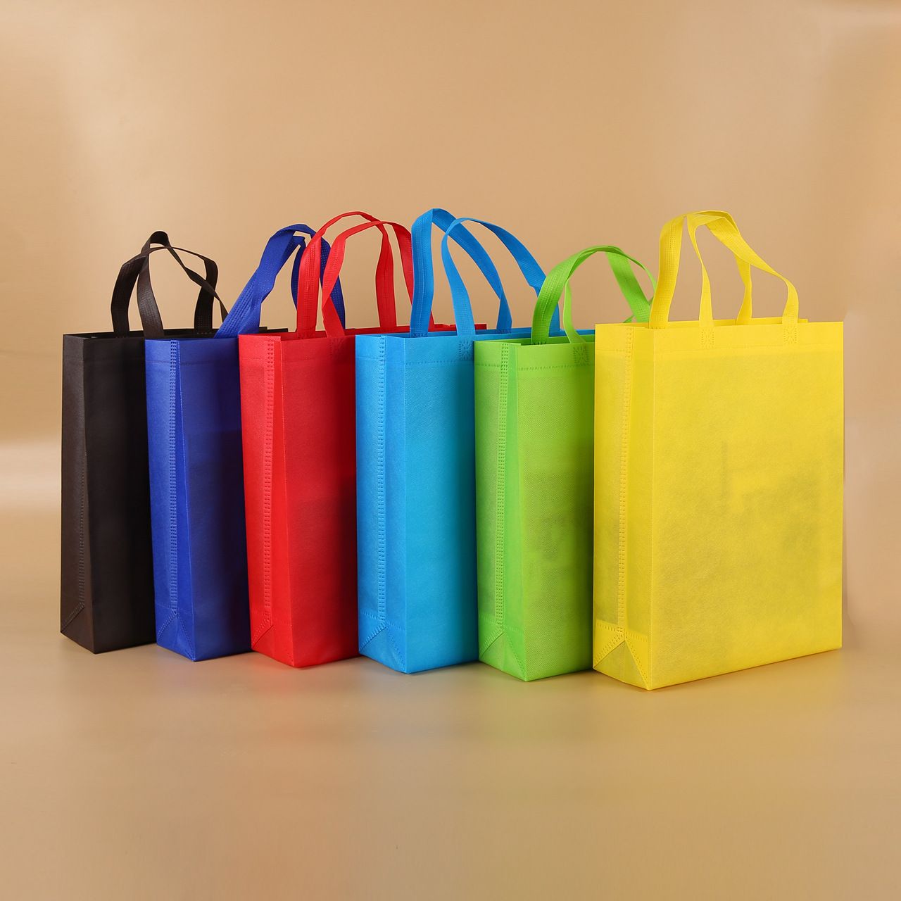 Discount New Colorful Folding Bag Non Woven Fabric Foldable Shopping Bags Reusable Eco Friendly
