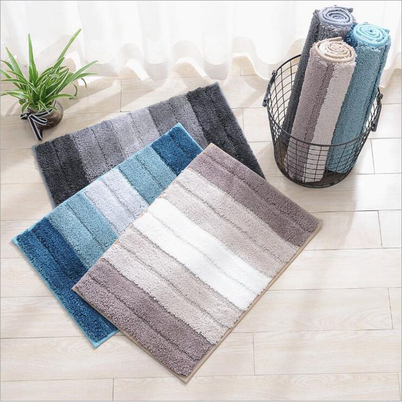 Door Mat Bathroom Rug Bedroom Carpet Bath Mats Rug Non-Slip Plaid cloth pattern