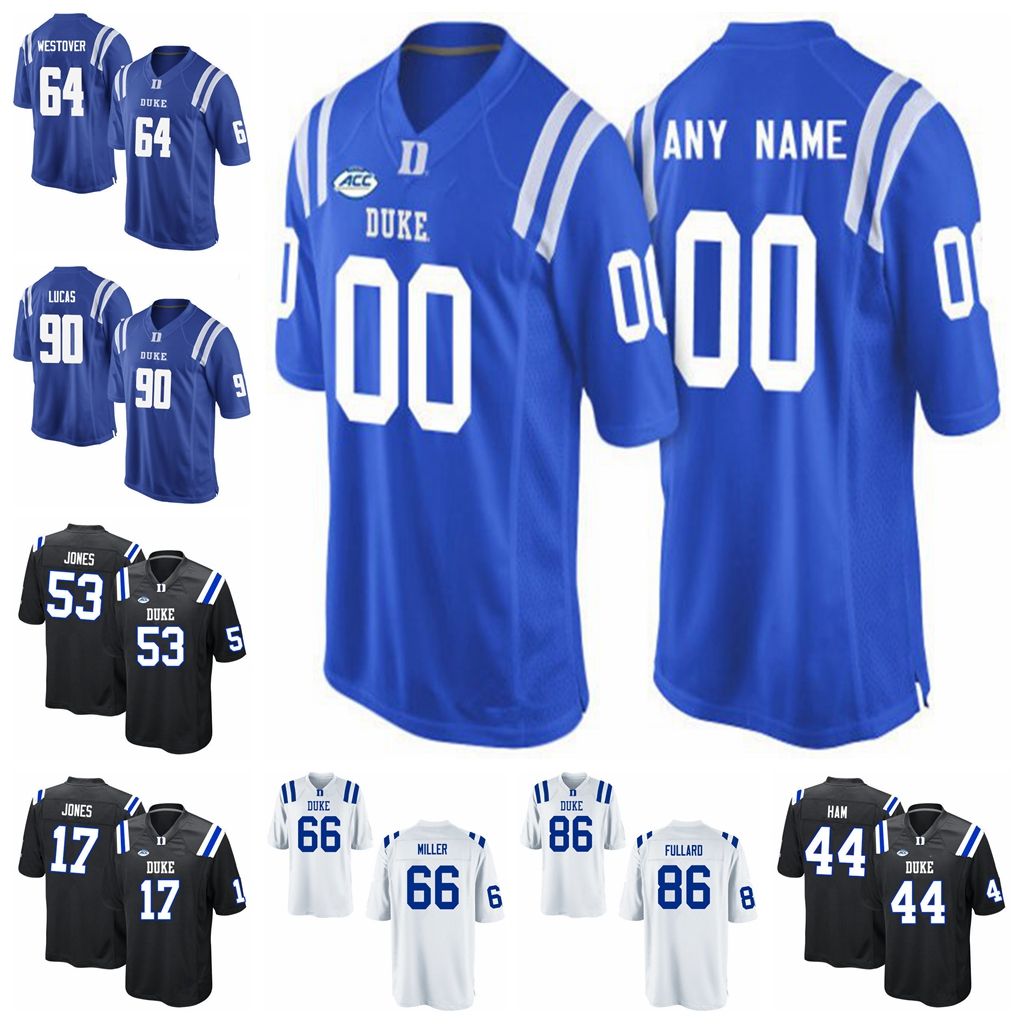 2021 Duke Blue Devils College Football Jerseys T.J. Rahming Jersey Mens