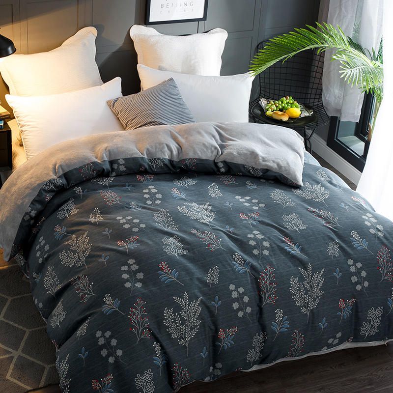 2019 Cotton And Flannel Soft Warm Ab Both Sides Winter Duvet Cover 2019 Cotton And Flannel Soft Warm Ab Both Sides Winter Duvet Cover Sleeping Bags King Size Queen From 50 97 Dhgate Com