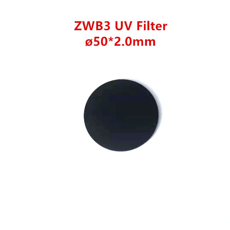 UV Pass Filter 50X2.0MM ZWB3 UG5 U 330 For 253.7 254nm Ultraviolet