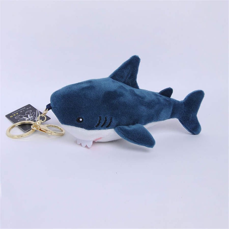 plush shark keychain