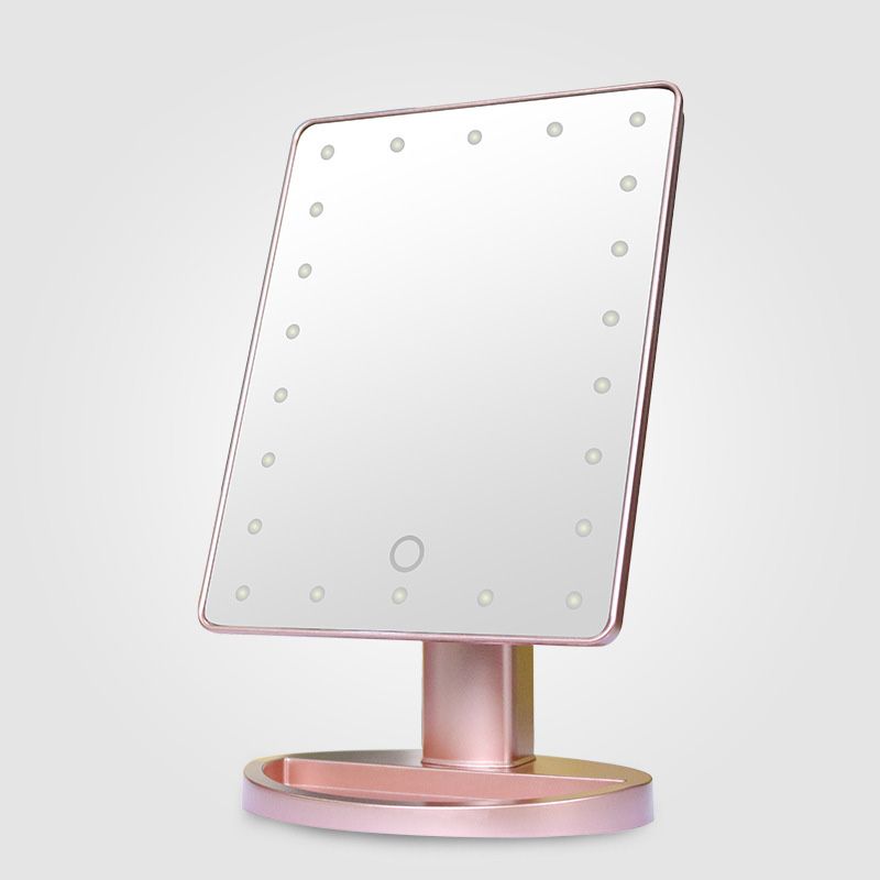 Led Touch Screen Makeup Mirror Professional Vanity With 16 22 Led Touch Screen Makeup Mirror Professional Vanity With 16 22 Lights Health Beauty Adjule Countertop 180 Rotating Heart Illuminated